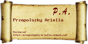 Przepolszky Ariella névjegykártya